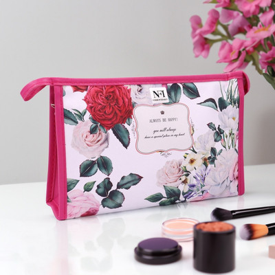 NFI essentials FLORA PRINT COSMETIC POUCH WITH MIRROR Cosmetic Bag