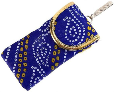 Ruwaza Mobile Pouch Cover Designer Multicolor Handmade Ethnic with Sling and Clip Mobile Pouch
