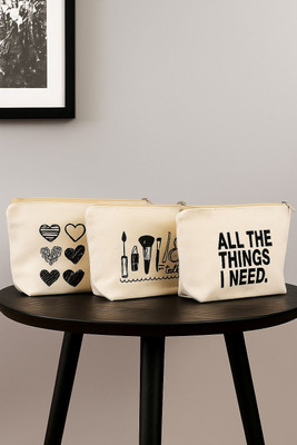 ESYCARRY Trendy pouch for women Cosmetic Bag(Pack of 3)