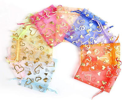 beingelegant Organza Bag 10 X 14 Potli(Pack of 25)