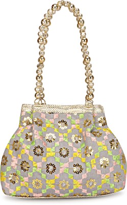 Shanvi Handicrafts Women's Embroidered Potli Bag Potli