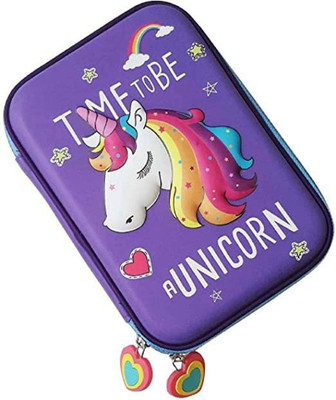 Adoere Pencil Pouch Unicorn Art Canvas Pencil Box Pouch