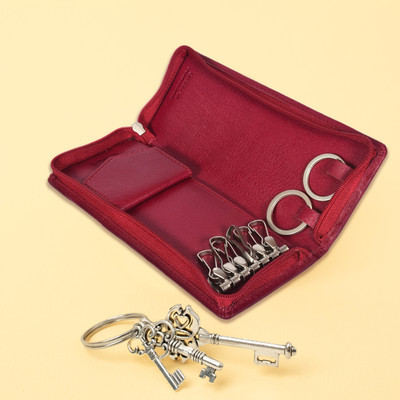 Sassora Genuine Leather Medium Unisex Multi Key Holders Pouch Pouch