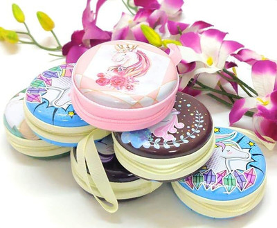Tera13 Birthday Party Return Gifts for Kids Coin Pouch Unicorn Coin Box Pouch(Pack of 10)