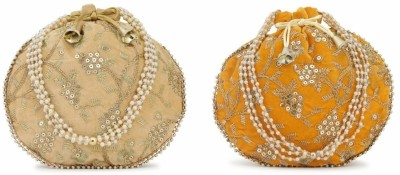 Divine International Lee-Potli_Y_16833750 + Beige&G_16833718 Potli(Pack of 2)