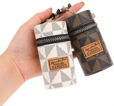 Tera13 Earphone Case Trendy Key Ring Mini Lovely Coin Purse Wallet Keychain Charm Pouch