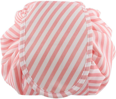 Estervig Lazy Drawstring Cosmetic Bag, Travel Makeup Organizer Large Toiletry Pouch Cosmetic Bag