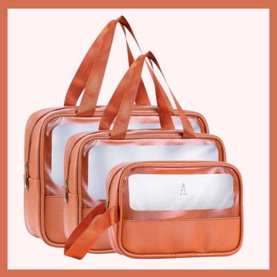 Namaah Enterprise Premium 3-in-1 Wash Bag Collection for Every Look Cosmetic Bag(Pack of 3)