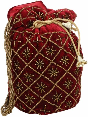 LONGING TO BUY Women's Velvet Potli Bag Potli