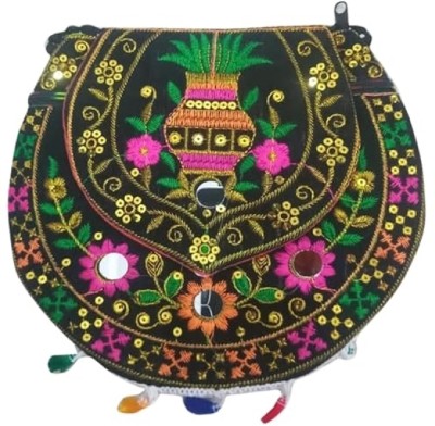 Yashank Creation Ethnic Hand-made Embroidered Fancy Women Handbags - Trendy, Attractive Printed Potli