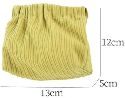 Wow Interiors Small Makeup Pouch, Corduroy Elastic Storage Bag Coin Pouch Cosmetic Bag(Pack of 2)