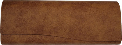 PRONIKS Eyewear and Spectacle Pouch cover Box Zipper for Men and Brown color Pouch