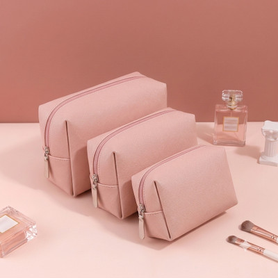 E ELVIQUE Pink Toiletry Bag for Men & Women|Makeup Wash Bag|Shaving Kit Bag|Travel Pouch Pouch(Pack of 3)