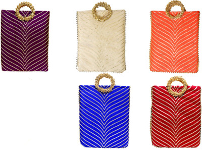 Dulhan Enterprises 5GHPB8X11_FMLT1151 Potli(Pack of 5)