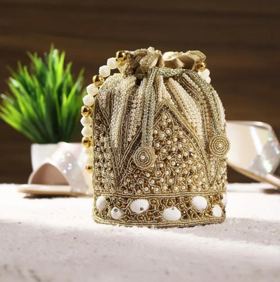 Falcon Bag exquisite Fancy Zari Work Potli Potli