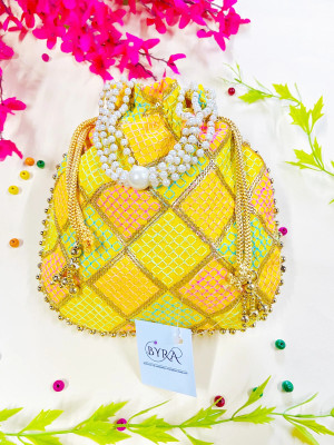 Radha's Mirror Work Potli Bag Potli