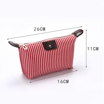 Blaze 3PC/Set Strip Printed Cosmetic pouch Multi Functional Travel Toiletry Purse Cosmetic Bag(Pack of 3)