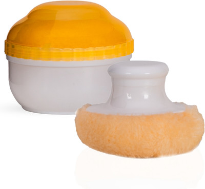 Adore Wokey! The Twist to Open Powder Puff Case set(Yellow)
