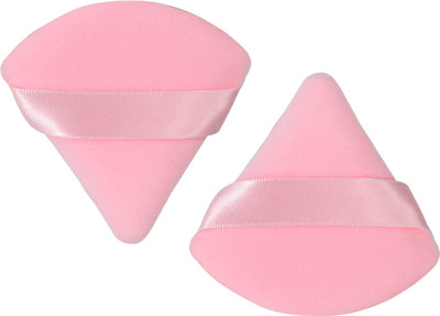 Nyamah sales Powder Puff Face Makeup Sponge Soft Velour Triangle Powder Puff(2pcs)