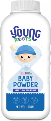 Young Roots Natural Baby Powder with Neem, Aloe Vera, Paraben & Sulfate Free, Derma Tested(100 g)