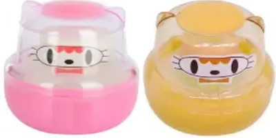 Elecsera Baby Products Unbreakable Hygiene Cylindrical Powder Container(Multicolor)