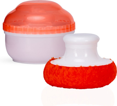 Adore Wokey! The Twist to Open Powder Puff Case set(Orange)