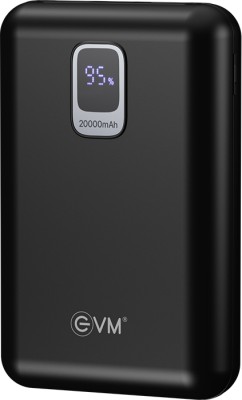 EVM 20000 mAh 25 W Power Bank(Black, Lithium Polymer, for Mobile)