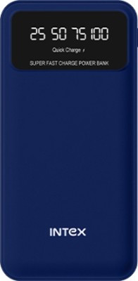 Intex 20000 mAh 22 W Power Bank(Navy Blue, Lithium Polymer, Fast Charging for Mobile)