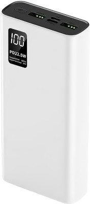 MIOX 20000 mAh 22.5 W Power Bank(White, Lithium Polymer, Quick Charge 4.0, Power Delivery 3.0 for Mobile)