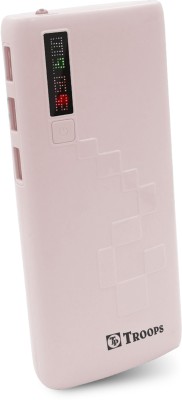 TP TROOPS 12000 mAh Power Bank(Pink, Lithium Polymer, Fast Charging for Mobile)