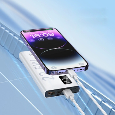 MIOX 10000 mAh 22.5 W Ultra Slim Pocket Size Power Bank(White, Lithium Polymer, Power Delivery 3.0, Quick Charge 4.0 for Mobile)
