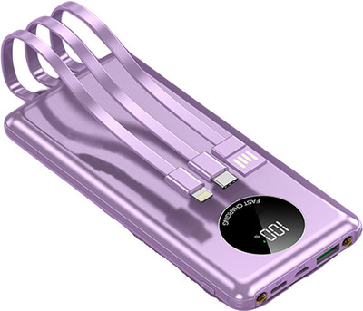 Unix 10000 mAh 22.5 W Compact Pocket Size Power Bank(Purple, Lithium Polymer, Quick Charge 3.0 for Mobile)