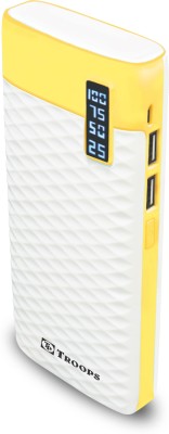 TP TROOPS 12100 mAh Power Bank(Yellow, Lithium-ion, for Mobile)