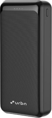 URBN 20000 mAh 22.5 W Power Bank(Black, Lithium Polymer, for Earbuds, Mobile, Tablet)