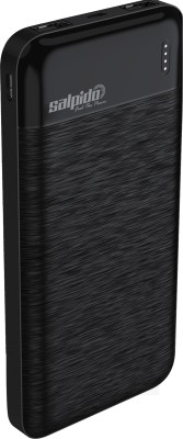 Salpido 10000 mAh Slim Pocket Size Power Bank(Black, Lithium-ion, for Mobile, Smartwatch)