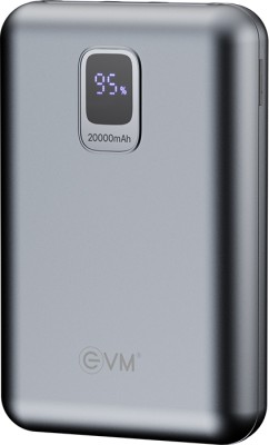 EVM 20000 mAh 25 W Power Bank(Grey, Lithium Polymer, for Mobile)