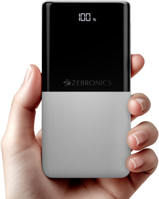 ZEBRONICS 10000 mAh 22.5 W Slim Power Bank(White, Lithium Polymer, Fast Charging, Quick Charge 3.0 for Mobile, Tablet)