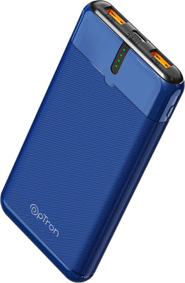 PTron 10000 mAh 22.5 W Compact Power Bank(Blue, Lithium Polymer, Power Delivery 3.0, Quick Charge 3.0 for Earbuds, Mobile, Speaker, Smartwatch, Tablet, Trimmer)