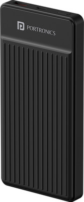Portronics 10000 MAh 22.5 W Ultra Slim Pocket Size Power Bank  (Black, Lithium Polymer, Fast Charging For Rs. 598 @ 67 %