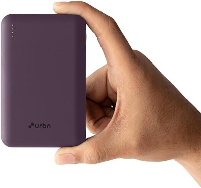 URBN 20000 mAh 22.5 W Nano Pocket Size Power Bank(Purple, Lithium Polymer, Fast Charging for Mobile, Earbuds, Speaker, Smartwatch, Trimmer, Tablet)