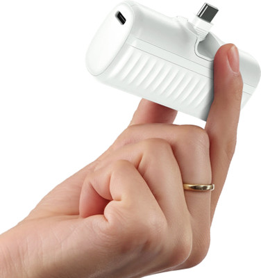 Mobilla 5000 mAh 22.5 W Compact Pocket Size Power Bank(White, Lithium-ion, Power Delivery 3.0, Quick Charge 3.0 for Earbuds, Mobile, Smartwatch, Speaker, Tablet)