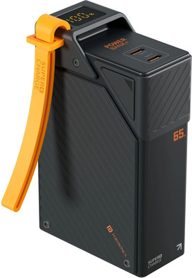 Portronics 20000 mAh 65 W Compact Power Bank(Black, Lithium Polymer, Fast Charging for Mobile, Tablet)