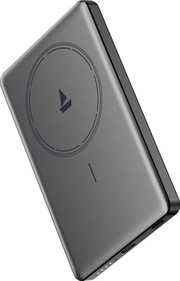 boAt 4800 mAh With MagSafe Pocket Size Power Bank(Carbon Black, Lithium Polymer, for Mobile, Tablet)