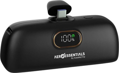 AEROESSENTIALS 5000 mAh 23 W With MagSafe Mini Pocket Size Power Bank(Black, Lithium-ion, Quick Charge 3.0 for Mobile, Speaker, Earbuds, Tablet, Trimmer)