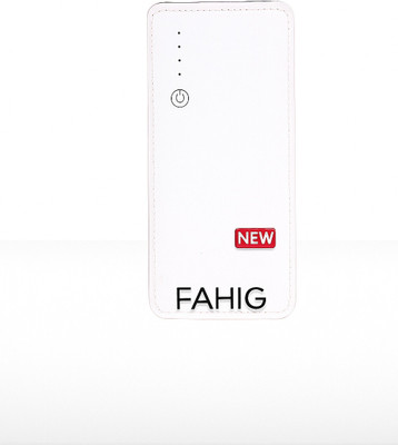 FAHIG 10000 mAh 10 W Mini Pocket Size Power Bank(White, Lithium, Power Delivery 2.0 for Mobile, Speaker, Earbuds)