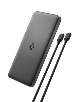 Spigen 10000 mAh 22.5 W Power Bank(Black, Lithium Polymer, Fast Charging for Mobile)