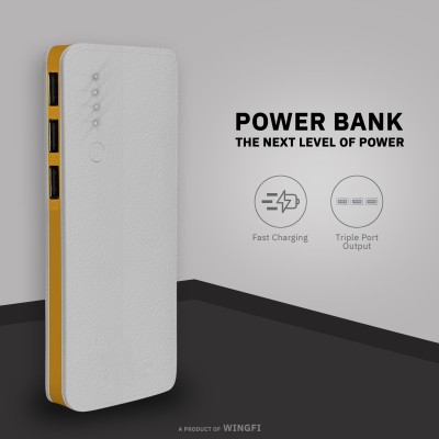 MIOX 30000 mAh 15 W Power Bank(Yellow, Lithium-ion, Fast Charging for Mobile)