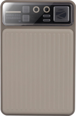 ZEBRONICS 10000 mAh 22.5 W Wired & Wireless Compact Power Bank(Beige, Lithium Polymer, Power Delivery 3.0 for Mobile, Tablet)