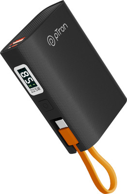 PTron 10000 MAh 22.5 W Nano Power Bank  (Black, Lithium-ion, Power Delivery 3.0, Quick Charge 3.0 For Rs. 999 @ 75 %
