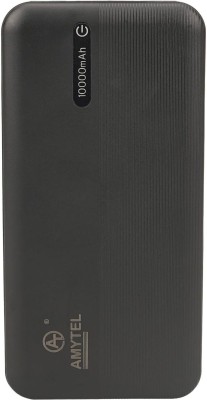 HI-TEL 10000 mAh 15 W Compact Power Bank(Black, Lithium Polymer, Fast Charging for Mobile)